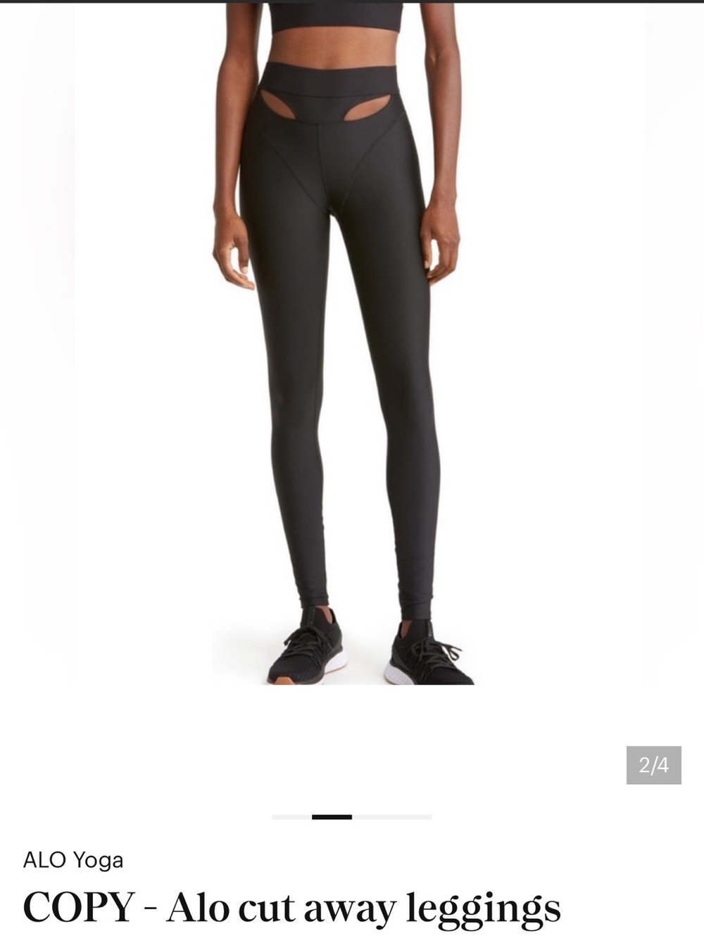 ALO Yoga Cut-Away High-Waist Leggings in Black